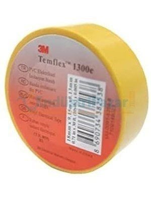 İzole Bant Temflex 1300E 18mm*9,15mt Sarı 3M