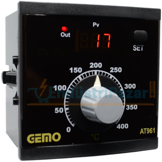 AT961-230VAC-R ANALOG SETLİ ISI KONTROL CİHAZI GEMO
