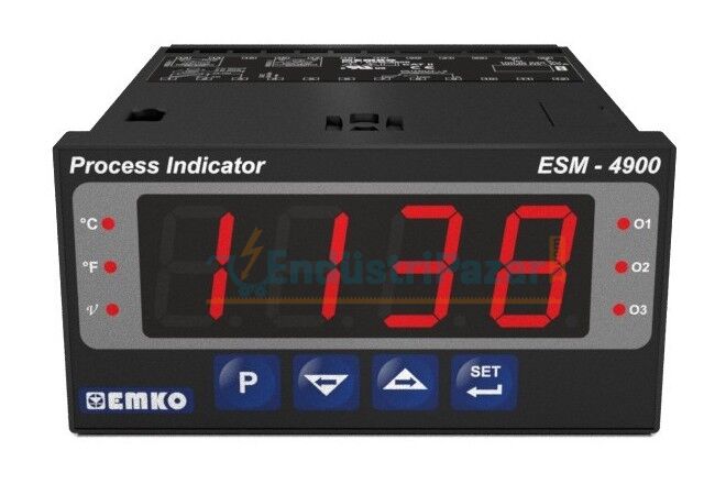 ESM-4900.2.20.1.1/00.00/0.0.0.0 Üniversal Girişli PID Smart I/O Modül Sistemli Proses Göstergesi 24Vac/Vdc RS-232 EMKO