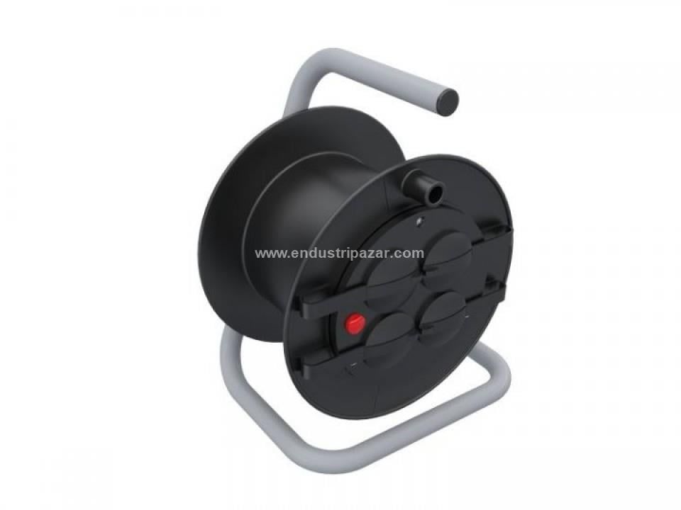 4 ADET 1*16A 220V PRİZLİ PLASTİK KABLO MAKARASI (3*1,5mm2 TTR 15 METRE KAPASİTELİ) BM7-1103-0000 IP44 BEMİS
