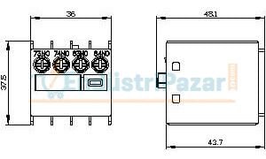 Yardımcı Kontak 3RH2911-1LA20 SİEMENS