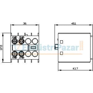 Yardımcı Kontak 3RH2911-1HA11 SİEMENS