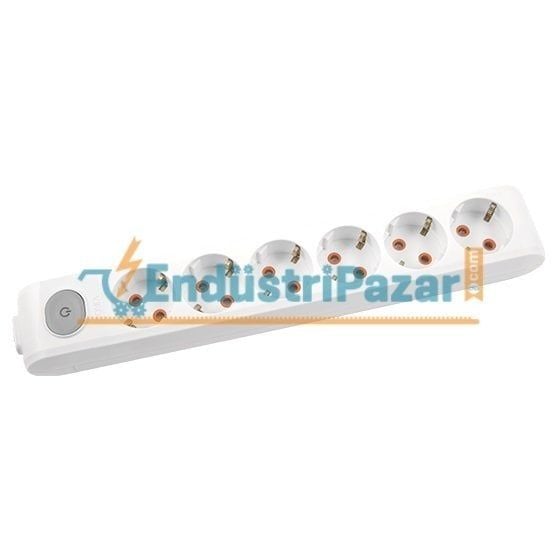 ALTILI GRUP PRİZ ANAHTARLI TOPRAKLI KLEMENSLİ ÇOCUK KORUMALI (MULTİ-LET SERİSİ-BEYAZ) 90 11 76 00 VİKO
