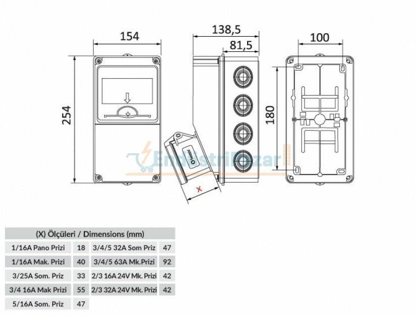 V Otomat Raylı 1 Klemensli Kombinasyon IP66 BD5-6000-0000 BEMİS