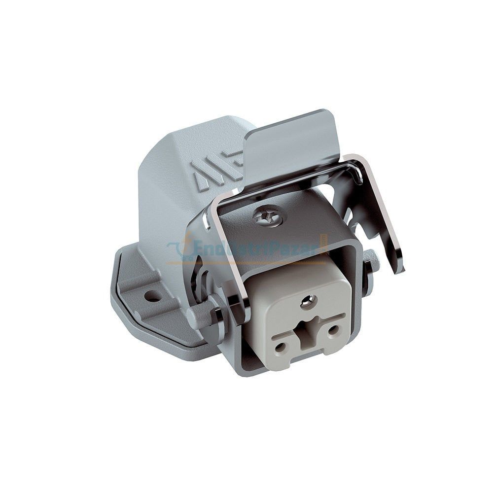 3*10A Eğik Makine Prizi (Kablo Geçişli-Arkadan Kablo Girişli) IP65 403256S METE ENERJİ