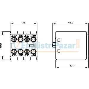 Yardımcı Kontak 3RH2911-1FA22 SİEMENS