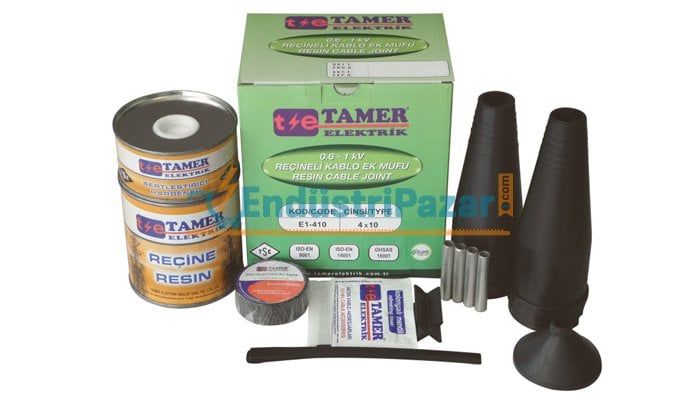 3*35+16 KABLO KESİTLİ ALÜMİNYUM İLETKENLER İÇİN REÇİNELİ EK MUFU 0,6-1kV AE1 33516 TAMER
