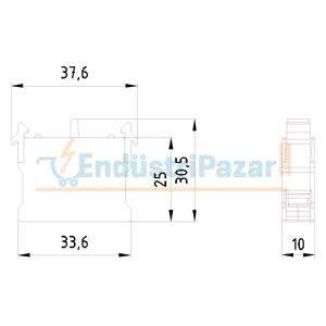 1 NC Kontak Blok 3SB6400-1AA10-1CA0 SİEMENS