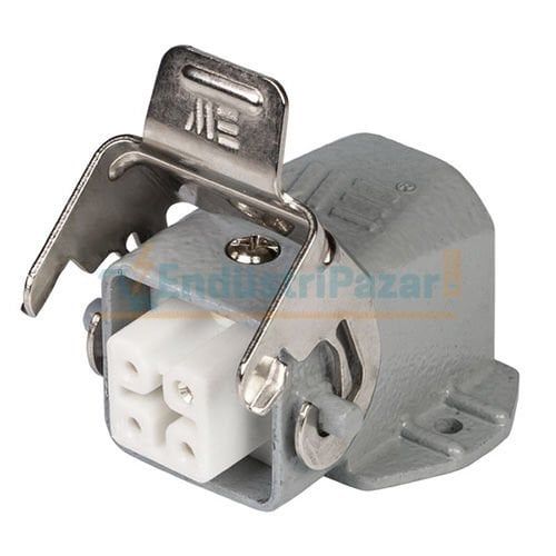 4*10A Eğik Makine Prizi (Kablo Geçişli) IP65 403275S METE ENERJİ