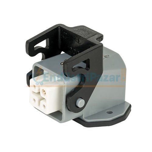 4*10A Eğik Makine Prizi (Arkadan Kablo Girişli) IP65 403279 METE ENERJİ