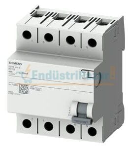 4 Kutup 63A 30mA Kaçak Akım Koruma Rölesi 5SV5346-6 SİEMENS