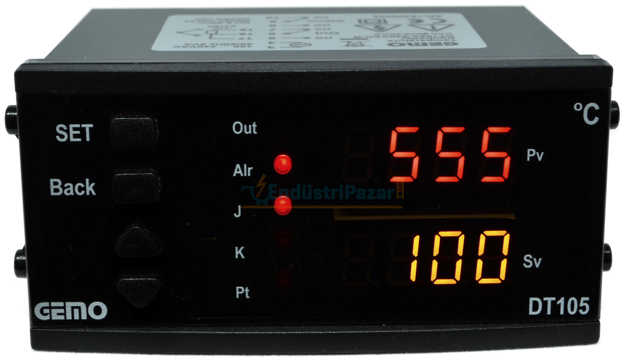 DT105AX-230VAC-S ''Auto-tune PID'' Sıcaklık Kontrol Cihazı GEMO