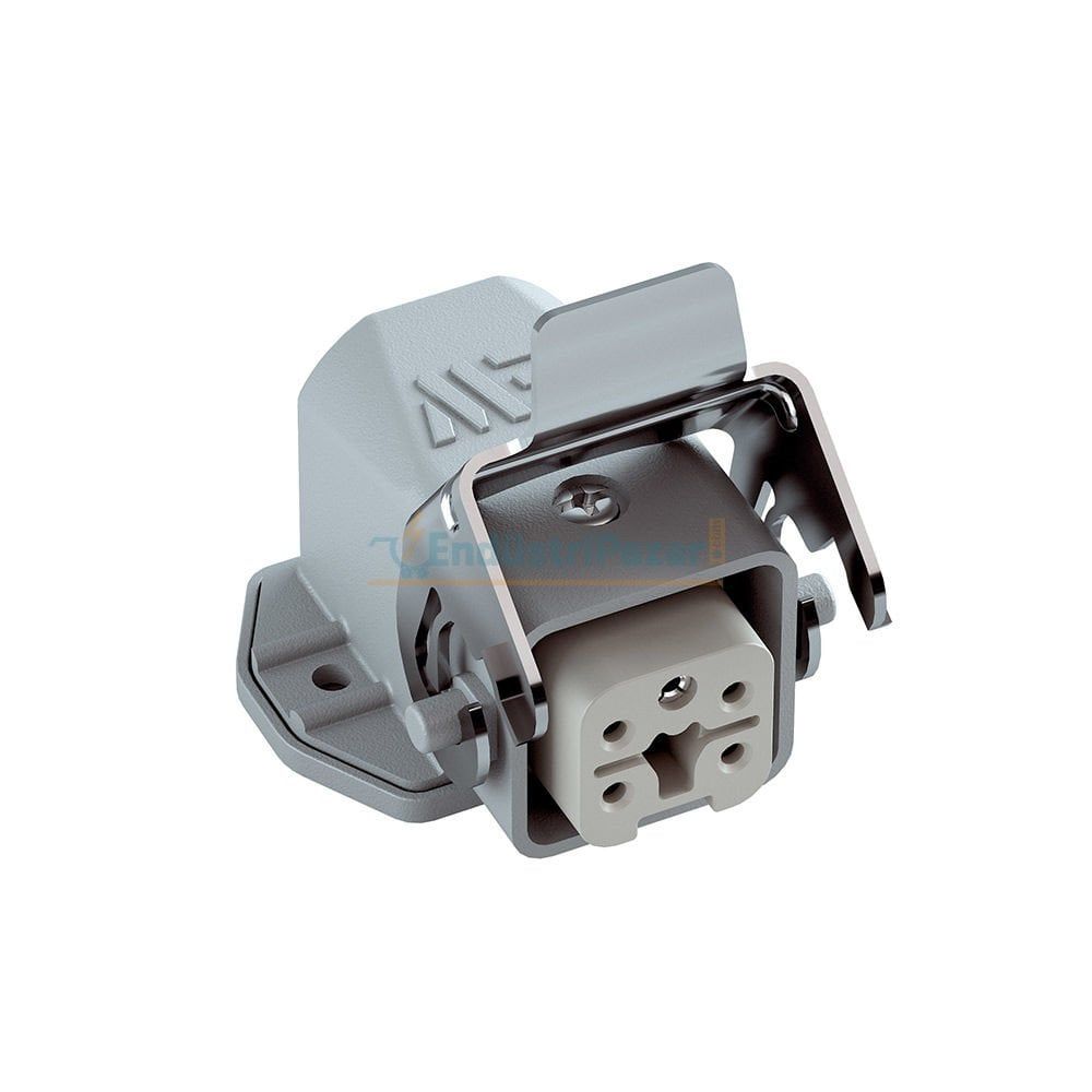 5*10A Eğik Makine Prizi (Yandan Kablo Girişli) IP65 403012S METE ENERJİ