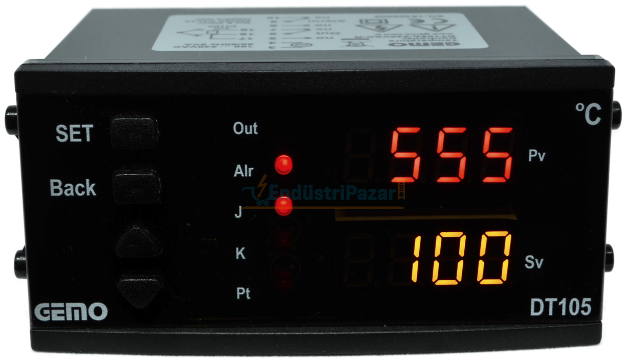 DT105AX-230VAC-R ''Auto-tune PID'' Sıcaklık Kontrol Cihazı GEMO