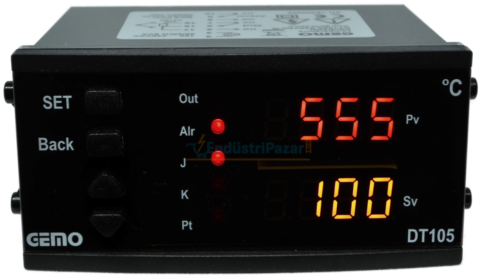 DT105AX-230VAC-R ''Auto-tune PID'' Sıcaklık Kontrol Cihazı GEMO