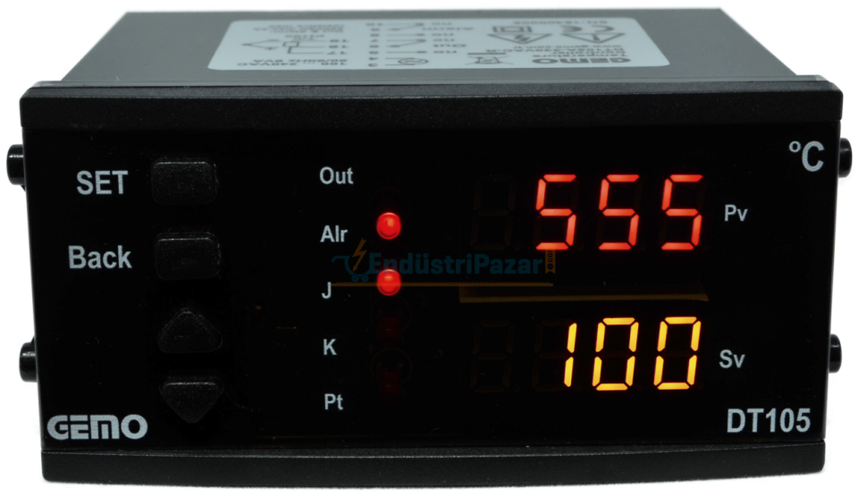 DT105AX-230VAC-R ''Auto-tune PID'' Sıcaklık Kontrol Cihazı GEMO