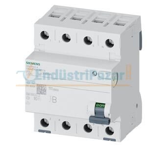 25A, 300mA, Trifaze, Tip B, K, SIQUENCE Serisi Kaçak Akım Koruma Rölesi 5SV3642-4 SİEMENS