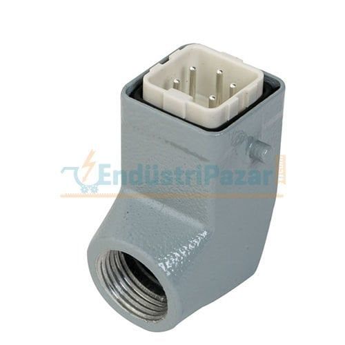 5*10A Eğik Fiş (Arkadan Kablo Girişli) IP65 403014 METE ENERJİ