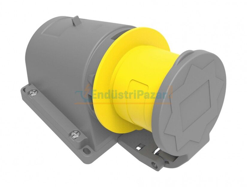 3*32A 110V 90° Eğik Duvar Fiş (Yaylı Kapaklı) IP44 BC1-3303-2235 BEMİS