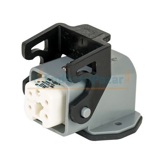 5*10A Eğik Makine Prizi (Arkadan Kablo Girişli) IP65 403069 METE ENERJİ