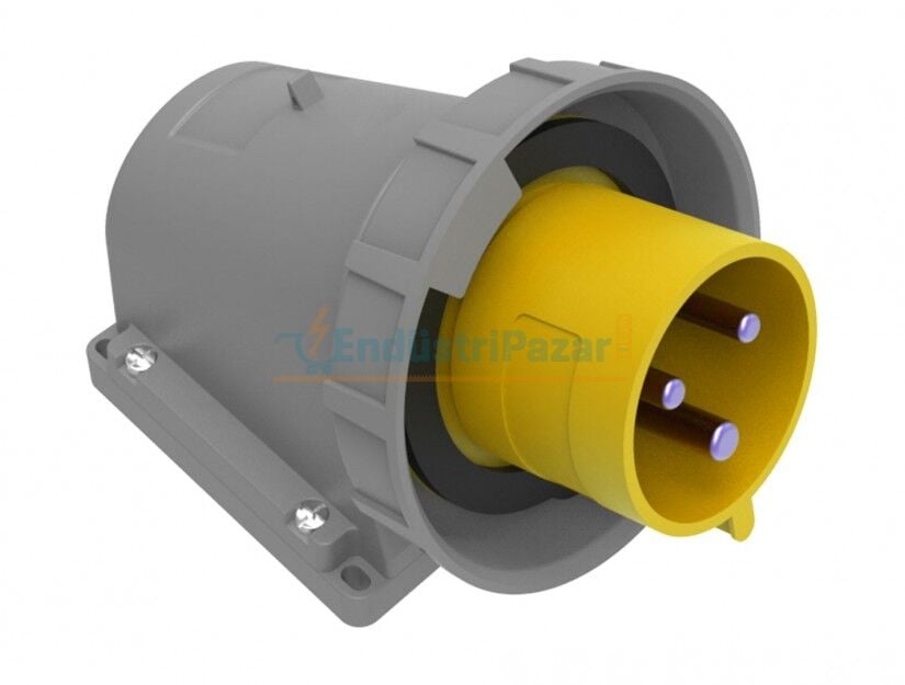 3*32A 110V 90° Eğik Duvar Fiş IP67 BC1-3303-7236 BEMİS