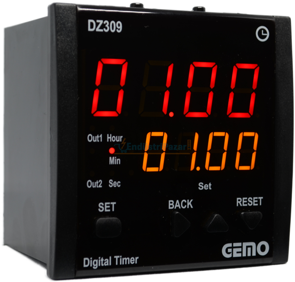 DZ309-24V Çok Fonksiyonlu Zaman Rölesi GEMO