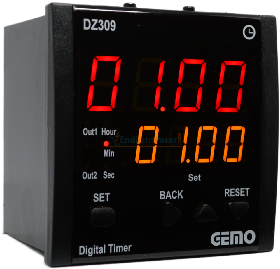 DZ309-24V Çok Fonksiyonlu Zaman Rölesi GEMO