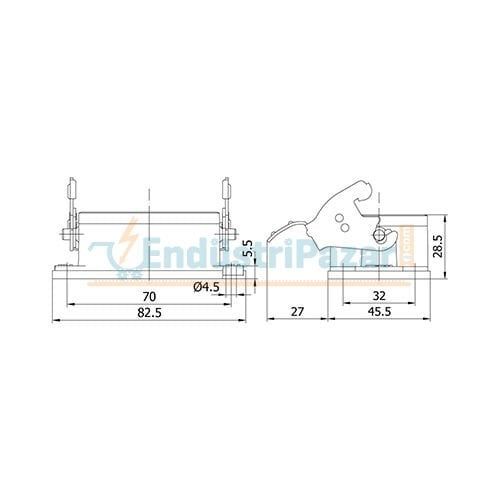 6*16A Makine Fişi IP65 403091S METE ENERJİ