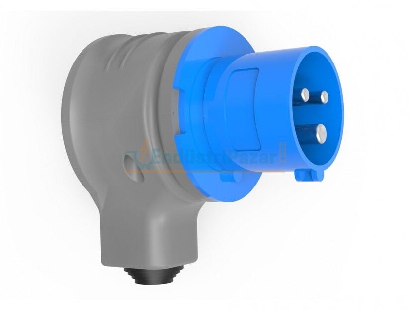 3*32A 220V 90° Eğik Döner Fiş IP44 BC1-3403-2130 BEMİS