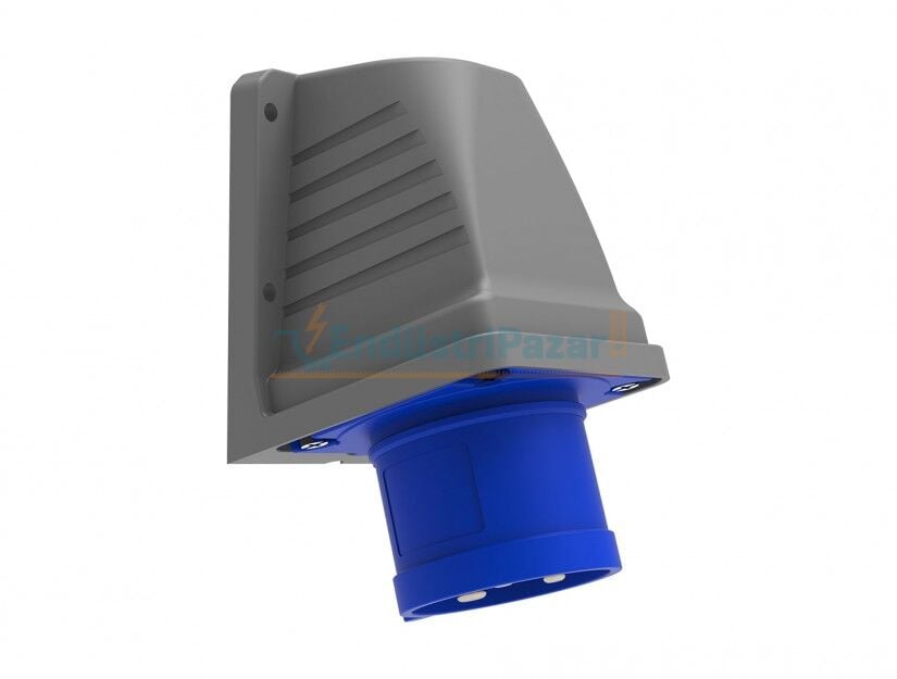 3*32A 220V 90° Eğik Duvar Fiş IP44 BC1-3403-2236 BEMİS