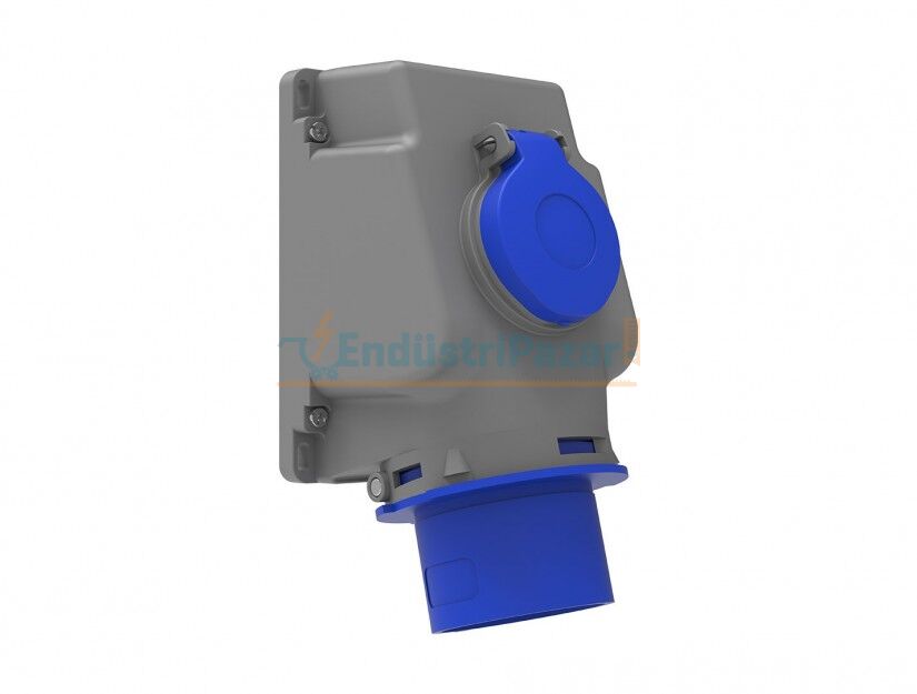 3*32A 220V 90° Eğik Pano Prizli Duvar Fiş IP44 BC1-3403-2238 BEMİS