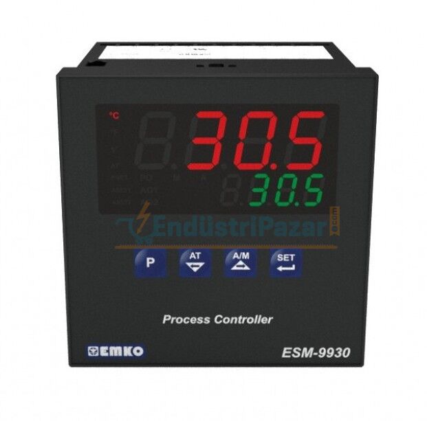 ESM-9930.1.20.0.1/01.02/0.0.0.0 Üniversal Girişli PID Proses Kontrol Cihazı 100-240Vac EMKO