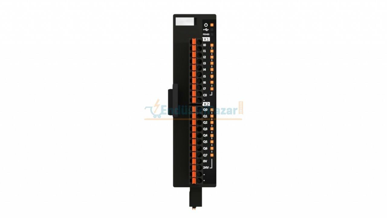 IPERTU 8 Dijital Girişli & 8 Dijital (Transistör) Çıkışlı Genişleme Modülü IPERTU-SMR1P1-03-00-02-00_1 EMKO