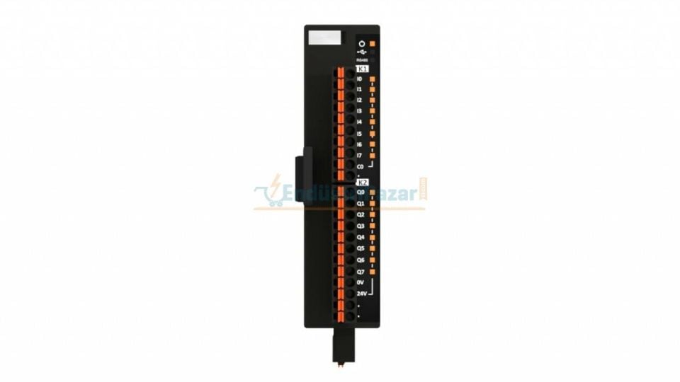 IPERTU 8 Dijital Girişli & 8 Dijital (Transistör) Çıkışlı Genişleme Modülü IPERTU-SMR1P1-03-00-02-00_1 EMKO