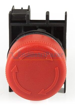 1NC Acil Stop 30mm Çevirmeli Kırmızı 22mm Buton B200E30 EMAS