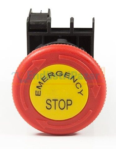 1NC Acil Stop 40mm Çevirmeli Etiketli Kırmızı 22mm Buton B200EE EMAS