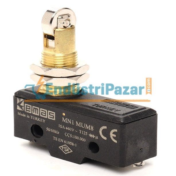 MN1MUM8 MİNİ SİVİÇ EKSENE DİK PİMLİ METAL MAKARALI EMAS