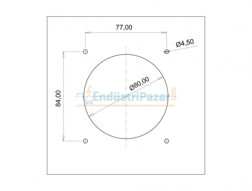 4*32A 380V 45° Eğik Makine Priz IP44 BC1-3504-2420 BEMİS