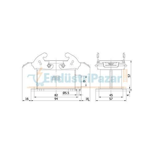 10*16A Duvar Fişi IP65 403027S METE ENERJİ