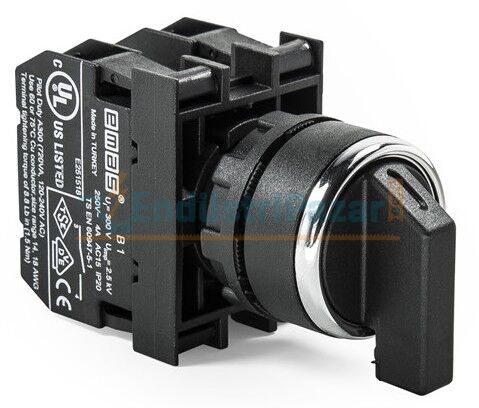 2NO (II-0-I) 60° Seçici Kalıcı 22mm Buton B101S30 EMAS