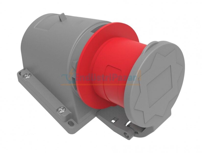 5*32A 380V 90° Eğik Duvar Fiş (Yaylı Kapaklı) IP44 BC1-3505-2235 BEMİS