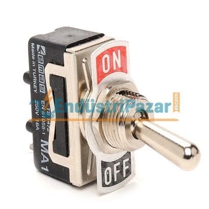 MA111 Mandallı Anahtar On-Off SPST 2 Vidalı EMAS