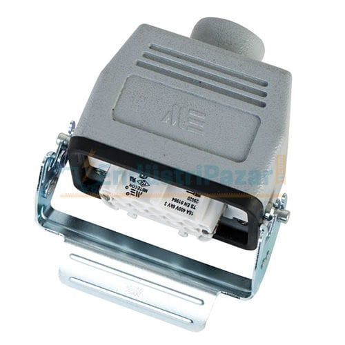 10*16A Uzatma Prizi (Üst Giriş Tek Mandallı Contalı) IP65 403504S METE ENERJİ
