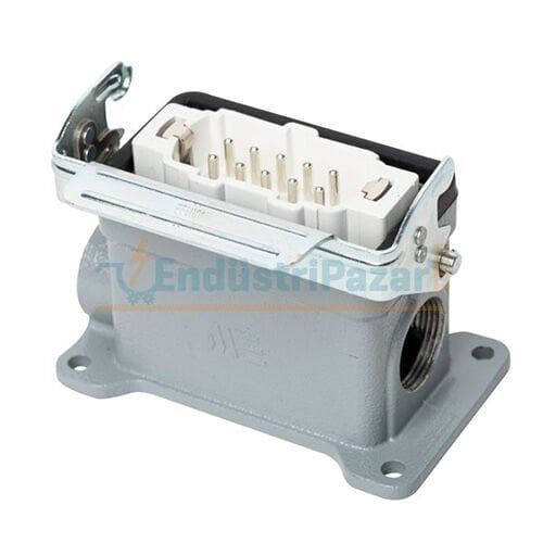 10*16A Duvar Fişi (Çift Girişli Tek Mandallı) IP65 403511S METE ENERJİ