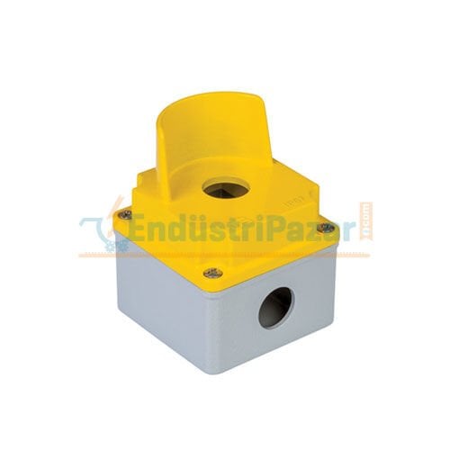 80*80*73mm Alüminyum Buton Kutusu (Korumalı Tekli) IP67 402605 METE ENERJİ