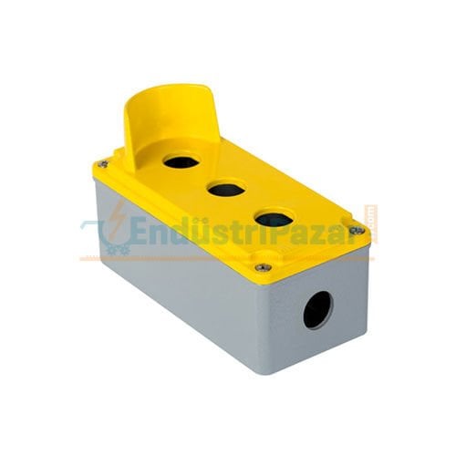 80*170*73mm Alüminyum Buton Kutusu (Korumalı Üçlü) IP67 402625 METE ENERJİ
