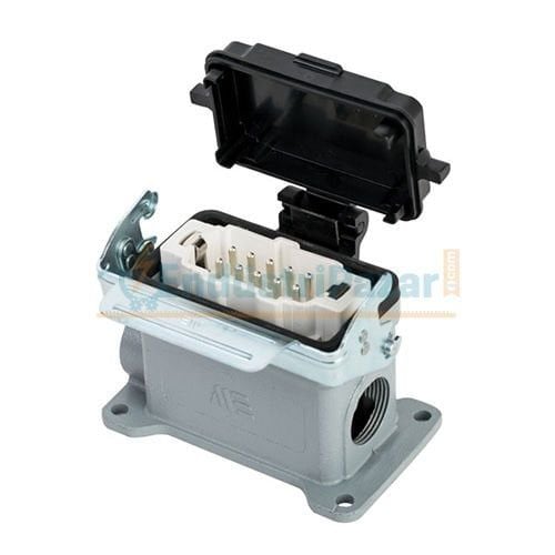 10*16A Duvar Fişi (Çift Giriş Tek Mandallı Kapaklı) IP65 403715S METE ENERJİ