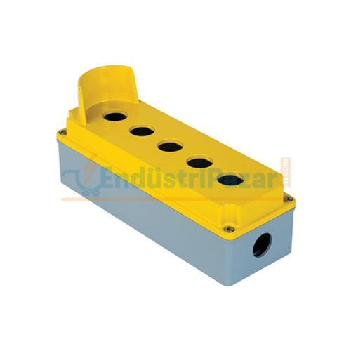 80*230*73mm Alüminyum Buton Kutusu (Korumalı Beşli) IP67 402635 METE ENERJİ