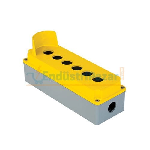 80*230*73mm Alüminyum Buton Kutusu (Korumalı Altılı) IP67 402636 METE ENERJİ