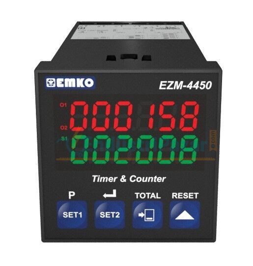 EZM-4450.2.00.1.0/00.00/0.0.0.0 Çok Fonksiyonlu Programlanabilir Zaman Rölesi ve Sayıcı 24Vac/Vdc RS-232 EMKO
